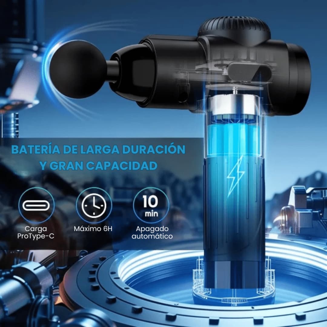 Pistola de Masaje EM26 - La Misma Tecnología Usada por Fisioterapeutas Ahora en Tu Casa - Bulkizz