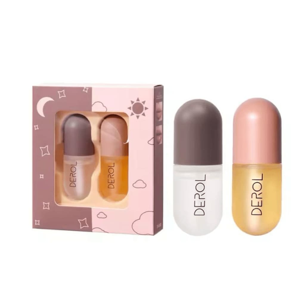 Antes después Kit Gloss labios voluminosos naturales