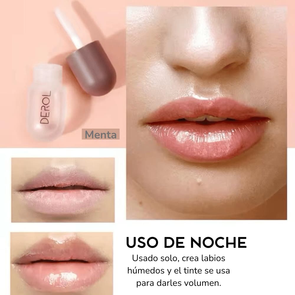 Aplicación Kit Gloss Revitalabios resultados inmediatos