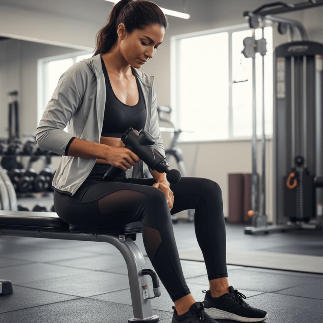 Pistola de Masaje EM26 - La Misma Tecnología Usada por Fisioterapeutas Ahora en Tu Casa - Bulkizz