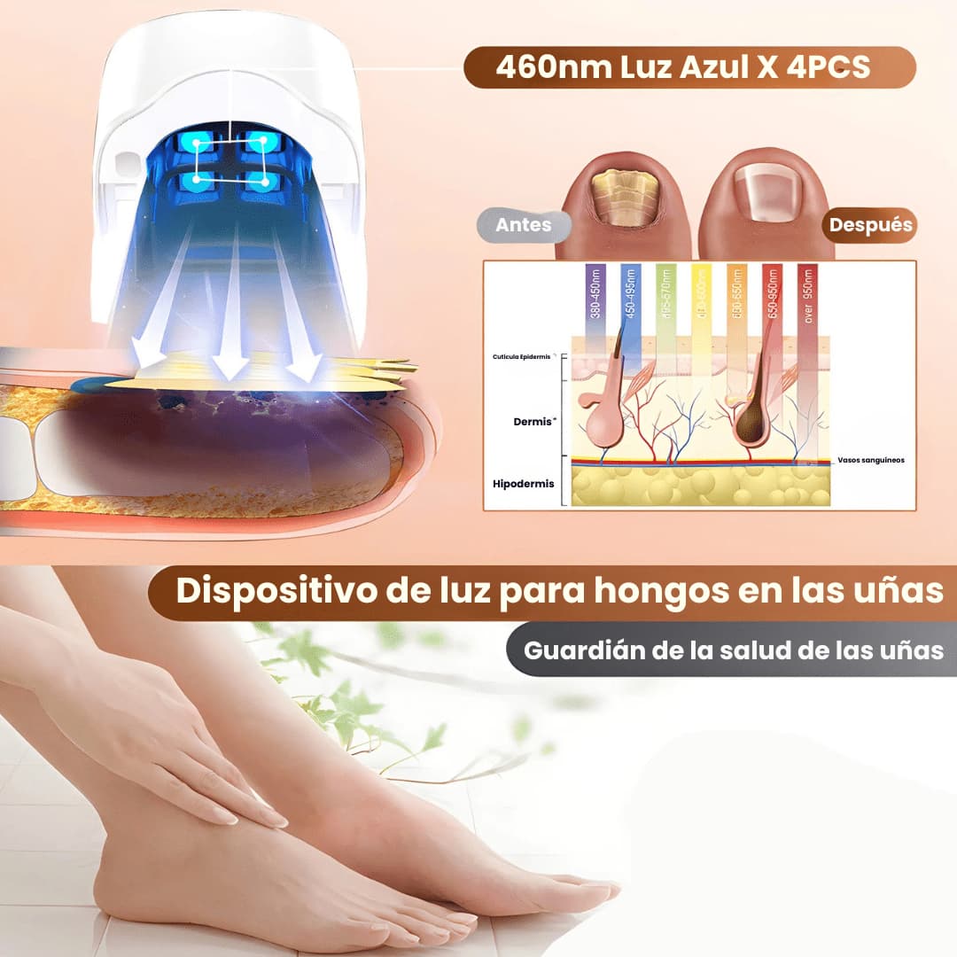 CureNail Led completo con accesorios y manual