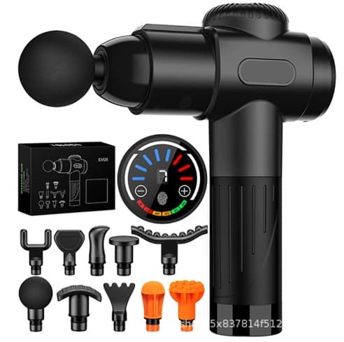 Pistola de Masaje EM26 - La Misma Tecnología Usada por Fisioterapeutas Ahora en Tu Casa - Bulkizz