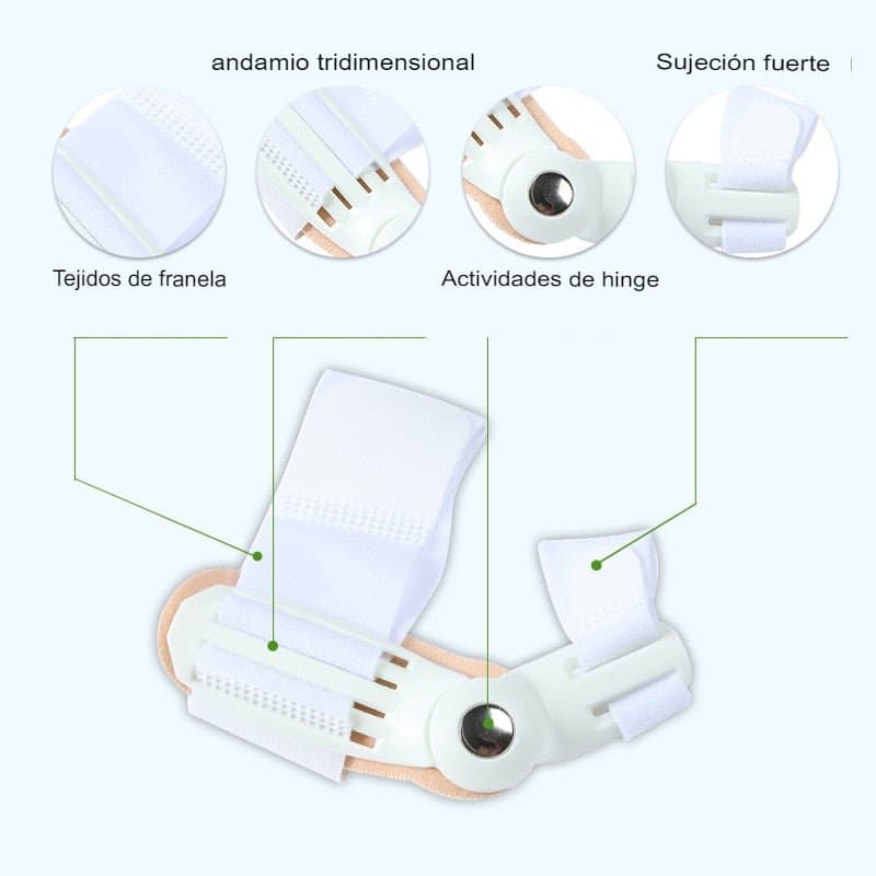 Separador dedos corrector juanetes hallux valgus adultos